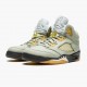 Stockx Air Jordan 5 Jade Horizon Light Silver Anthracite Pink Glaze Women/Men Jordan Shoes