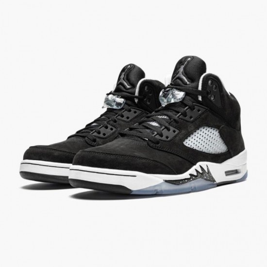 Stockx Air Jordan 5 Oreo 2021 Black White Cool Grey Women/Men Jordan Shoes