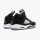 Stockx Air Jordan 5 Oreo 2021 Black White Cool Grey Women/Men Jordan Shoes