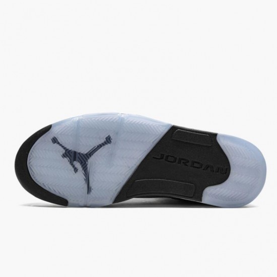 Stockx Air Jordan 5 Oreo 2021 Black White Cool Grey Women/Men Jordan Shoes