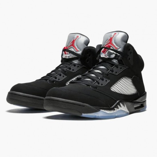 Stockx Air Jordan 5 Retro Black Women/Men Jordan Shoes