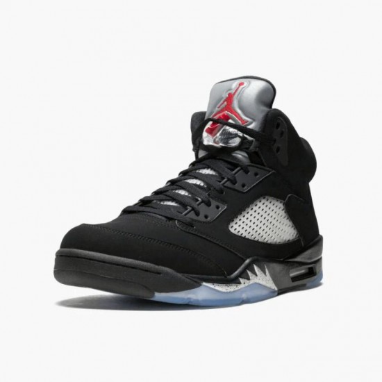 Stockx Air Jordan 5 Retro Black Women/Men Jordan Shoes