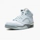 Stockx Air Jordan 5 Retro Bluebird With Silver White Women/Men Jordan Shoes