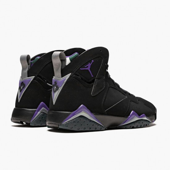 Stockx Air Jordan 7 Retro Ray Allen Black Fierce Purpler Dark Stee Men Jordan Shoes