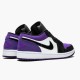 Stockx Air Jordan 1 Low Court Purple 553558 125 White Black AJ1 Sneakers