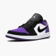 Stockx Air Jordan 1 Low Court Purple 553558 125 White Black AJ1 Sneakers