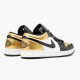 Stockx Air Jordan 1 Low Gold Toe CQ9447 700 Black Gold AJ1 Sneakers