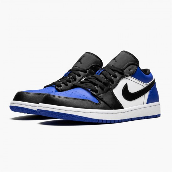 Stockx Air Jordan 1 Low Royal Toe CQ9446 400 Sport Royal Black White AJ1 Sneakers