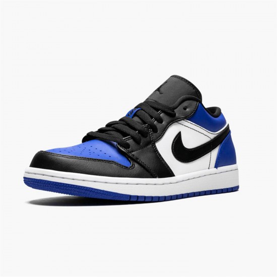 Stockx Air Jordan 1 Low Royal Toe CQ9446 400 Sport Royal Black White AJ1 Sneakers