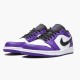 Stockx Air Jordan 1 Retro Low Court Purple 553558 500 Black White AJ1 Sneakers