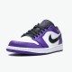 Stockx Air Jordan 1 Retro Low Court Purple 553558 500 Black White AJ1 Sneakers