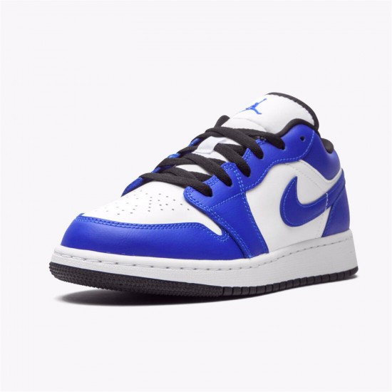 Stockx Air Jordan 1 Retro Low Game Royal 553560 124 White Black AJ1 Sneakers