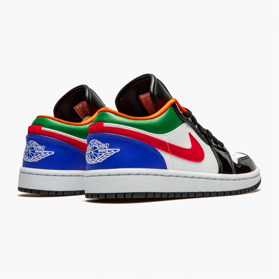 Stockx Air Jordan 1 Retro Low Multi Color CZ4776 101 White Hyper Royal AJ1 Sneakers