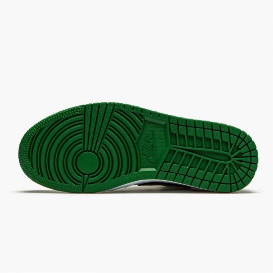 Stockx Air Jordan 1 Retro Low Pine Green 553558 301 Black White AJ1 Sneakers