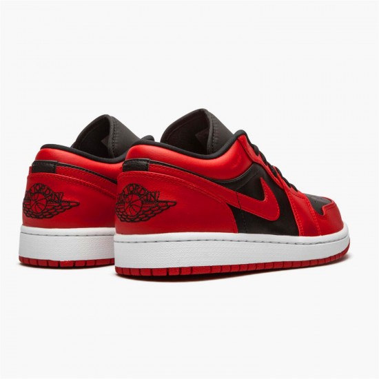 Stockx Air Jordan 1 Retro Low Reverse Bred 553558 606 Black Gym Red White AJ1 Sneakers