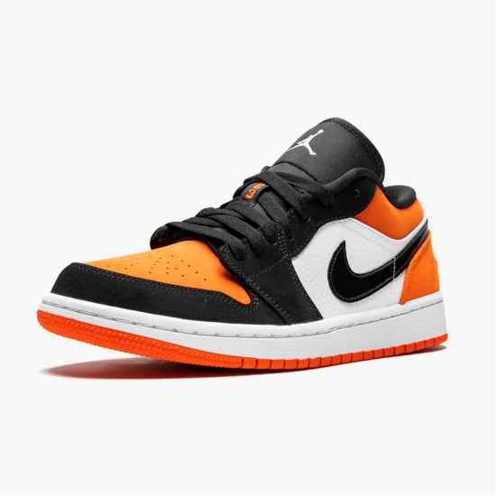 Stockx Air Jordan 1 Retro Low Shattered Backboard 553558 128 Black White Starfish AJ1 Sneakers