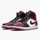 Stockx Air Jordan 1 Mid Bred Toe Black Gym Red White Sneakers 554724 066 AJ1 Sneakers