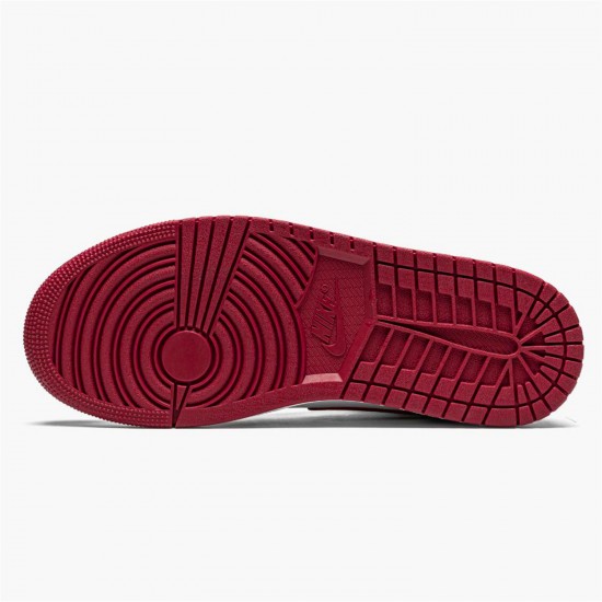 Stockx Air Jordan 1 Mid Bred Toe Black Gym Red White Sneakers 554724 066 AJ1 Sneakers