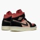 Stockx Air Jordan 1 Mid Canyon Rust BQ6472 202 Particle Beige Black AJ1 Sneakers