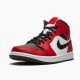 Stockx Air Jordan 1 Mid Chicago Black Toe Black Gym Red White 554724 069 AJ1 Sneakers