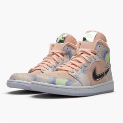 Stockx Air Jordan 1 Mid SE P(Her)spectate Washed Coral Chrome CW6008 600 AJ1 Sneakers