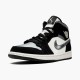 Stockx Air Jordan 1 Mid Satin Grey Toe Black Anthracite Sail 852542 011 AJ1 Sneakers