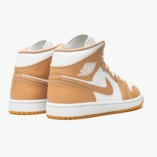 Stockx Air Jordan 1 Mid Tan Gum AJ1 Sneakers 554724 271