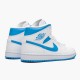 Stockx Air Jordan 1 Mid UNC University Blue White AJ1 Sneakers BQ6472 114