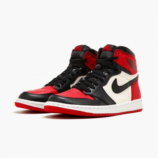 Stockx Air Jordan 1 Retro High Bred Toe Red Black White 555088 610 AJ1 Sneakers