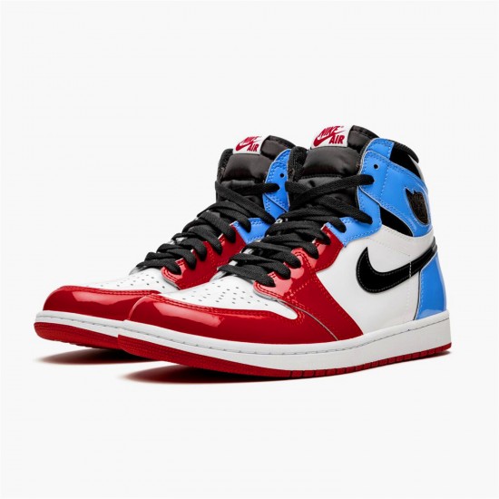 Stockx Air Jordan 1 Retro High Fearless White University Blue Varsity CK5666 100 AJ1 Sneakers