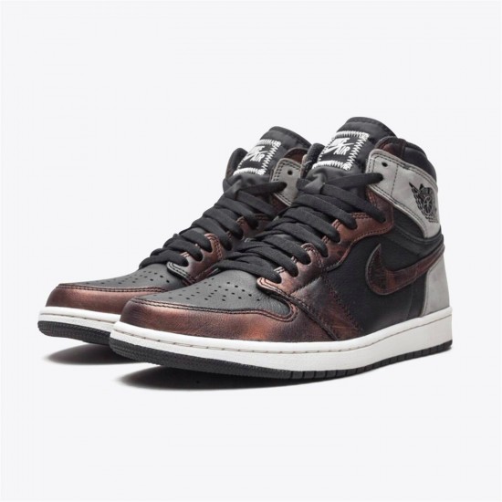 Stockx Air Jordan 1 Retro High Light Army Rust Shadow Patina 555088 033 Black Grey Rust Sneakers