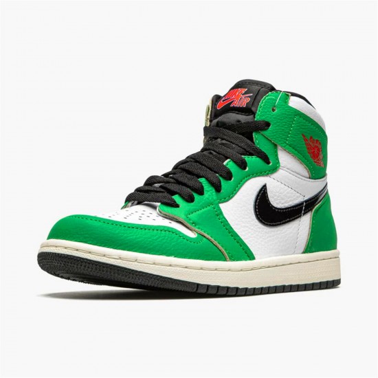 Stockx Air Jordan 1 Retro High Lucky Green DB4612 300 AJ1 Shoes