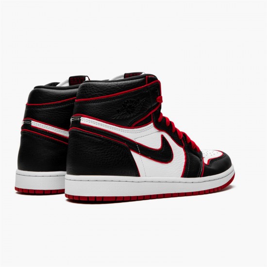 Stockx Air Jordan 1 Retro High OG Bloodline Black Gym Red White 555088 062 AJ1 Sneakers