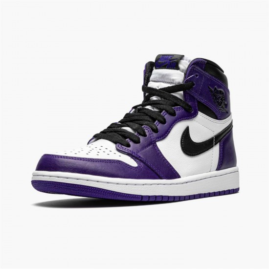 Stockx Air Jordan 1 Retro High OG Court Purple Sneakers 555088 500 AJ1 Sneakers