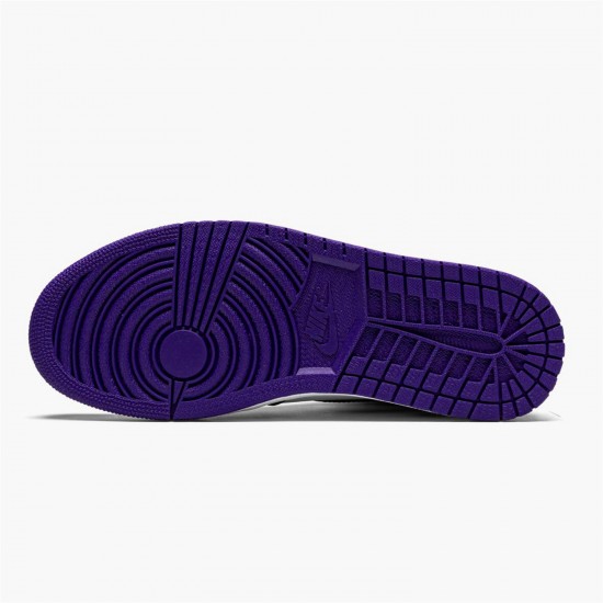 Stockx Air Jordan 1 Retro High OG Court Purple Sneakers 555088 500 AJ1 Sneakers