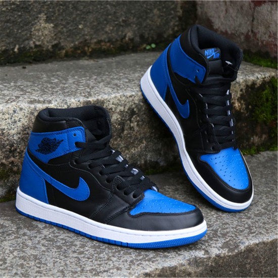 Stockx Air Jordan 1 Retro High OG Royal Black Royal White Sneakers 555088 007 AJ1 Sneakers