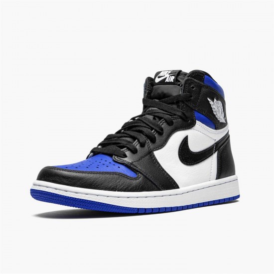 Stockx Air Jordan 1 Retro High OG Royal Toe Black White Game Royal Sneakers 555088 041 Sneakers