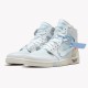 Stockx Air Jordan 1 Retro High Off White AJ1 Shoes AQ0818 100 White Sneakers