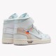 Stockx Air Jordan 1 Retro High Off White AJ1 Shoes AQ0818 100 White Sneakers