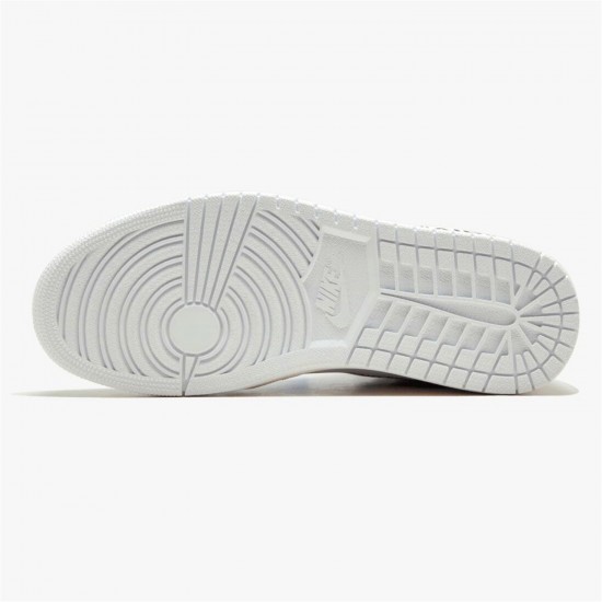 Stockx Air Jordan 1 Retro High Off White AJ1 Shoes AQ0818 100 White Sneakers