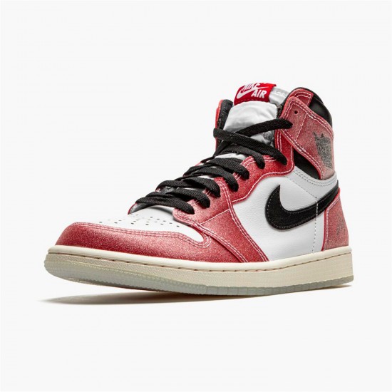 Stockx Air Jordan 1 Retro High Trophy Room Chicago DA2728 100 White Varsity Red Sail Black AJ1 Sneakers