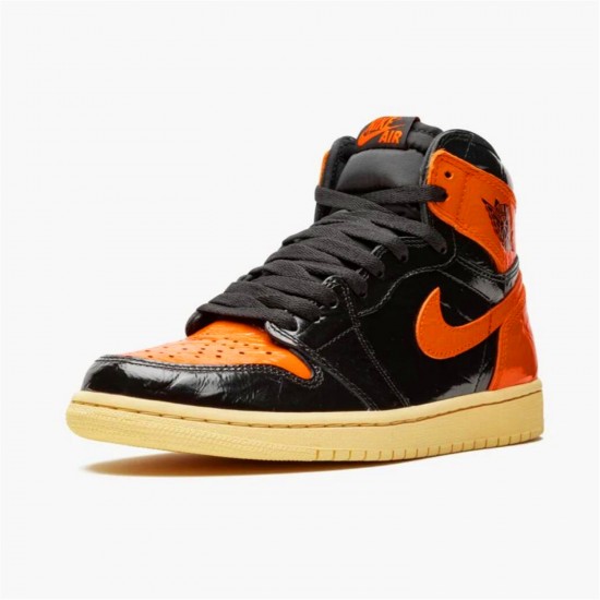 Stockx Air Jordan 1 Retro Shattered Backboard Black Pale Vanilla Starfish 555088 028 Sneakers