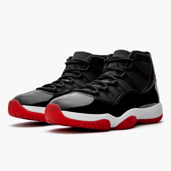 Stockx Air Jordan 11 Retro Bred 2019 Black White Varsity Red Sneakers 378037 061 AJ11 Sneakers