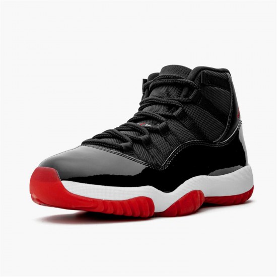 Stockx Air Jordan 11 Retro Bred 2019 Black White Varsity Red Sneakers 378037 061 AJ11 Sneakers