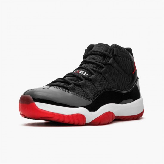 Stockx Air Jordan 11 Retro Bred 378037 010 Varsity Red White AJ11 Black Sneakers