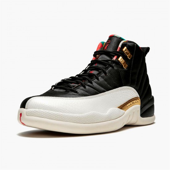 Stockx Air Jordan 12 Retro 2019 CNY Chinese New Year Black True Red Sail Noir CI2977 006 AJ12 Sneakers