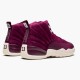 Stockx Air Jordan 12 Retro Bordeaux AJ12 130690 617 Sail Metallic Silver Sneakers