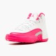 Stockx Air Jordan 12 Retro Dynamic Pink AJ12 510815 109 White Vivid Pink Mtllc Silver Sneakers