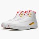 Stockx Air Jordan 12 Retro FIBA AJ12 130690 107 White University Red Metallic Sneakers