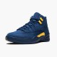 Stockx Air Jordan 12 Retro Michigan AJ12 BQ3180 407 College Navy Amarillo Sneakers